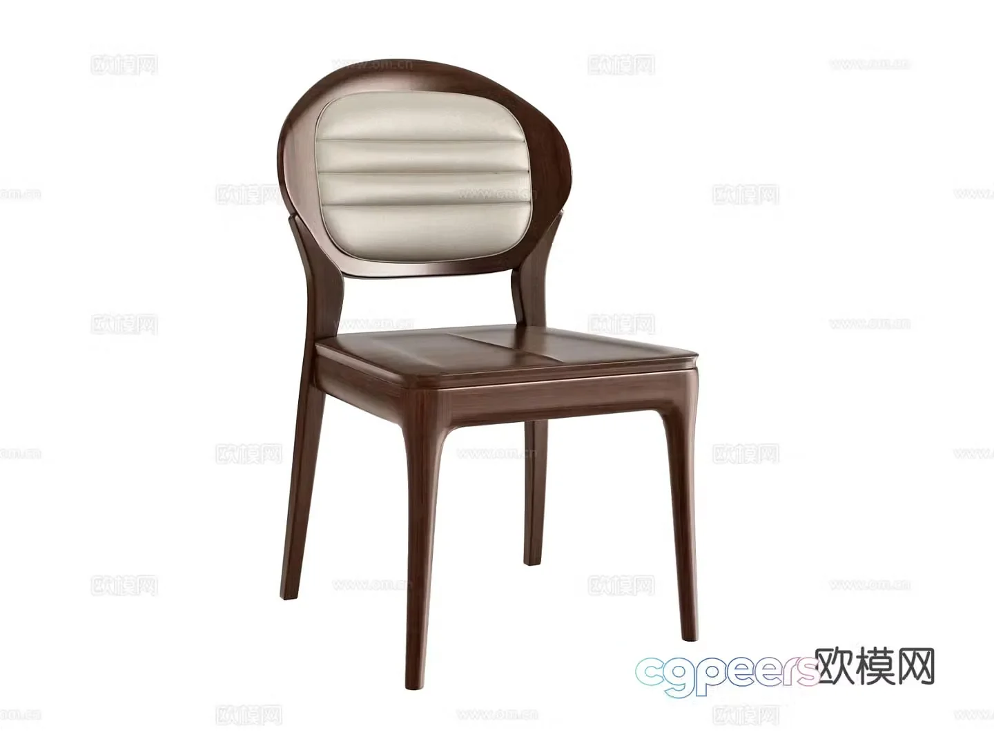 Chinese dining chair chair back chair 3d model