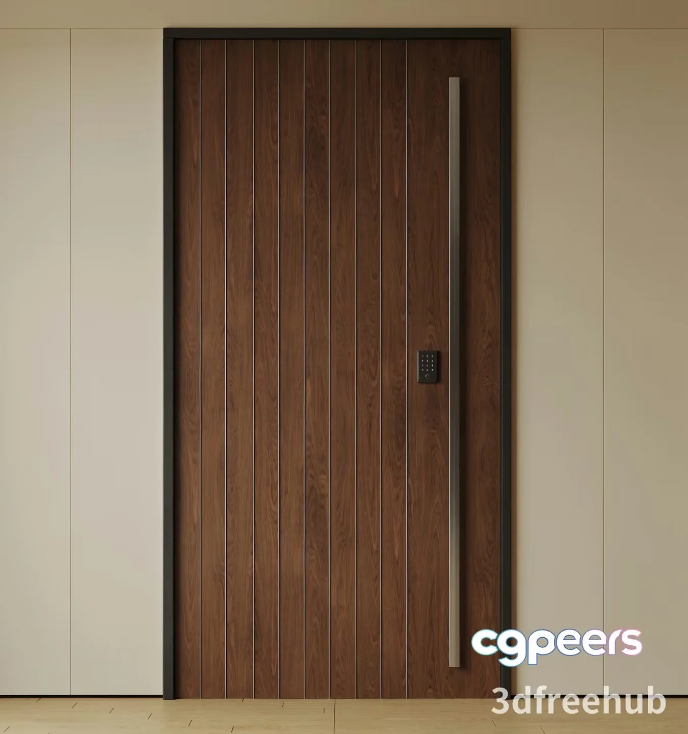 Modern Wooden Door 3D Model – 3103 – VRAY Render