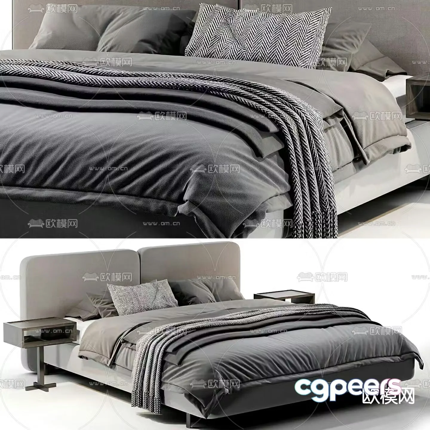 Tatlin double bed 3d model