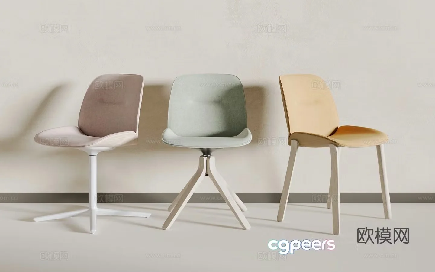 Modern single chair 3d model