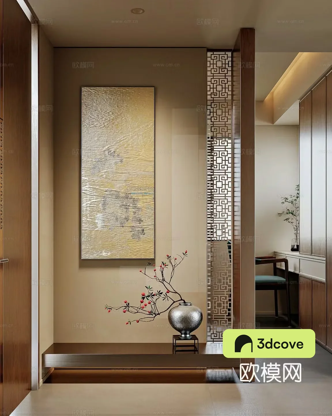 New Chinese style home entrance