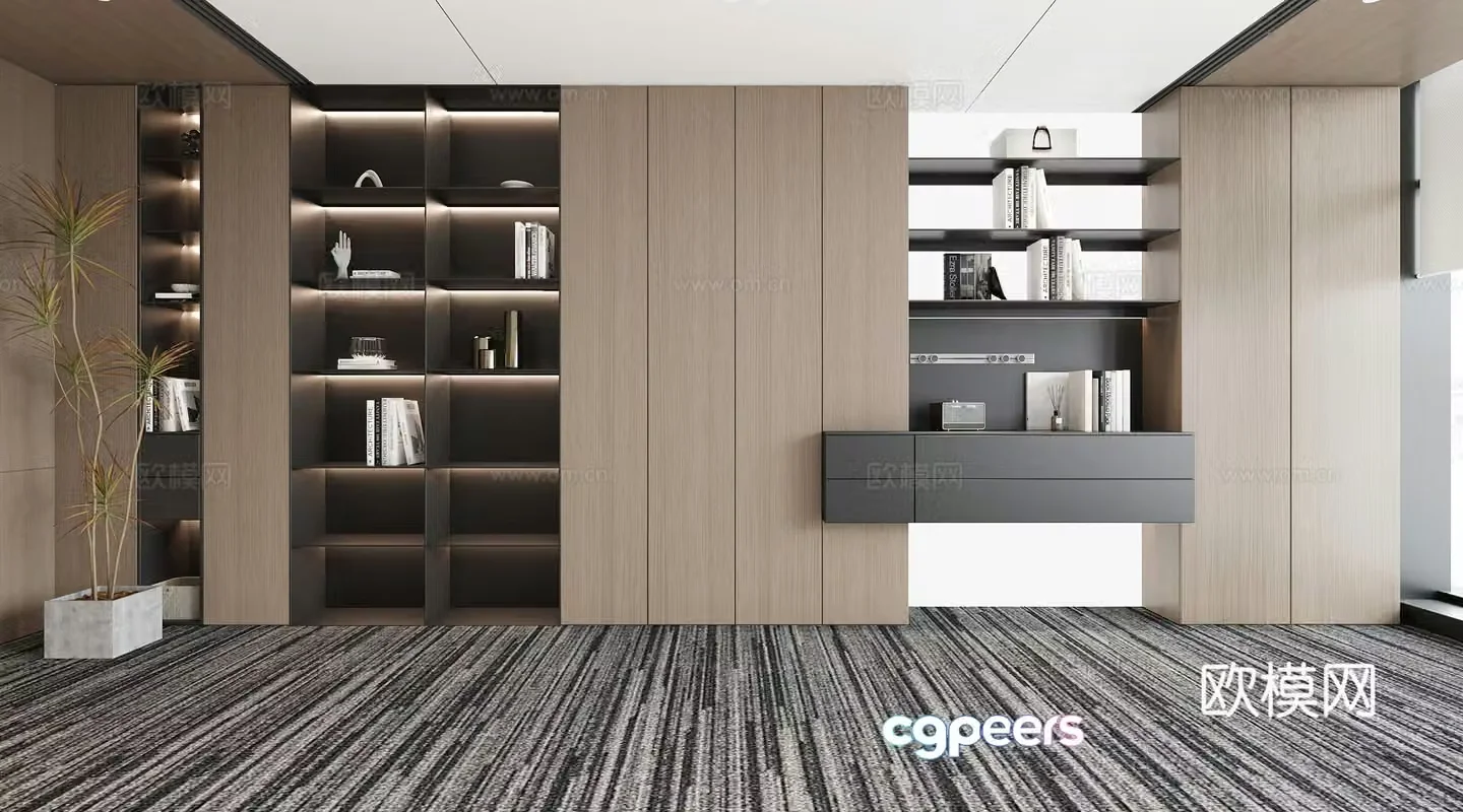 Modern decorative cabinet 3d model