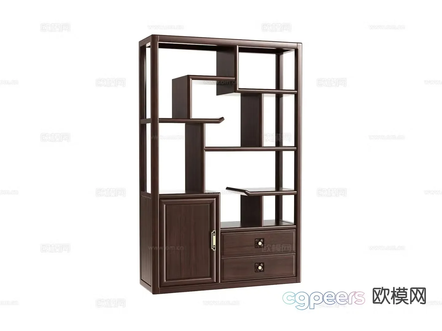 New Chinese style Bogu rack 3D model