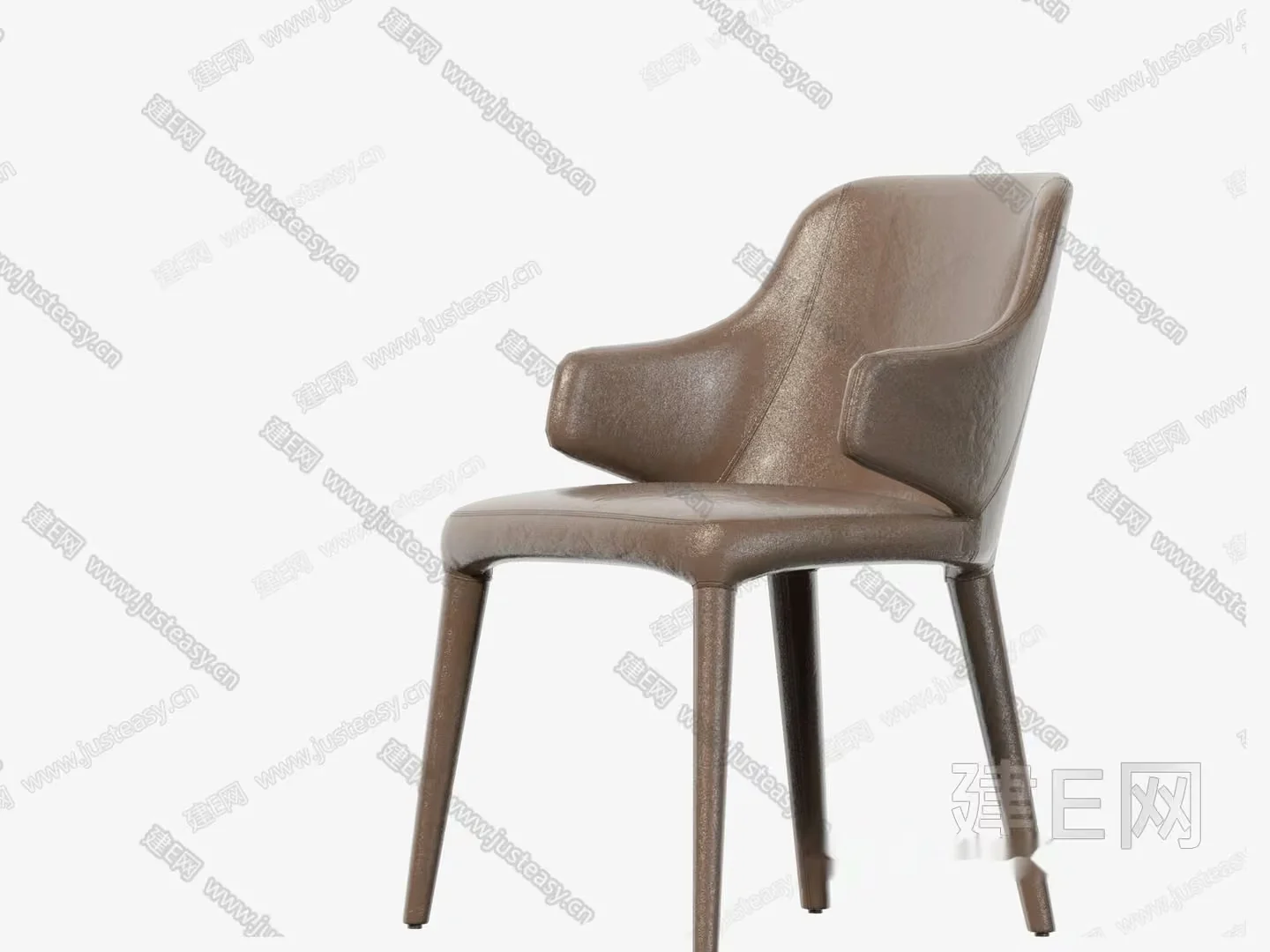 Brown Leather Chair 3D Model – 8336 – VRAY Render