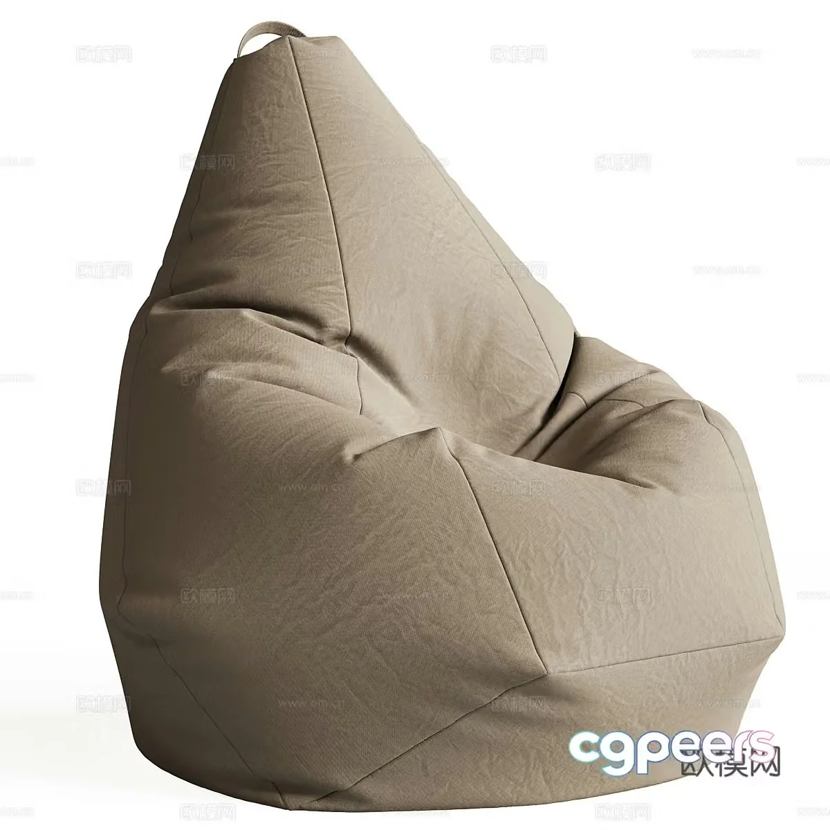 Modern bag chair 3d model