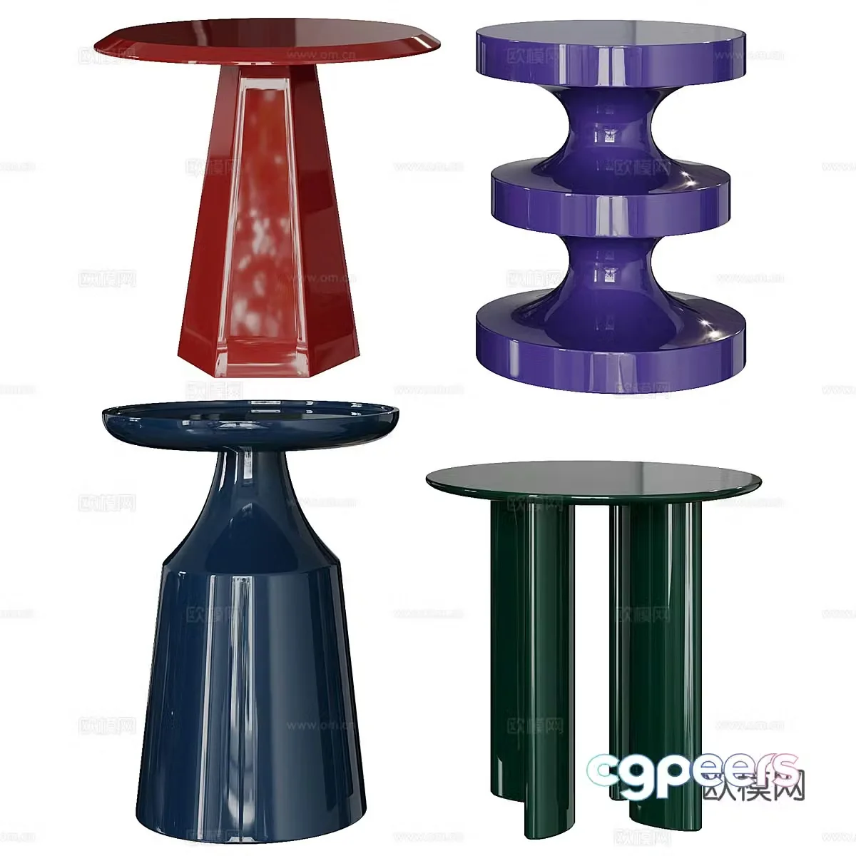 Modern Italian light luxury Corner Design 3D model