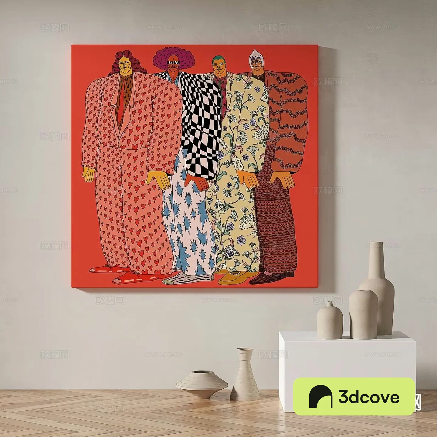 Modern art painting texture painting decorative painting