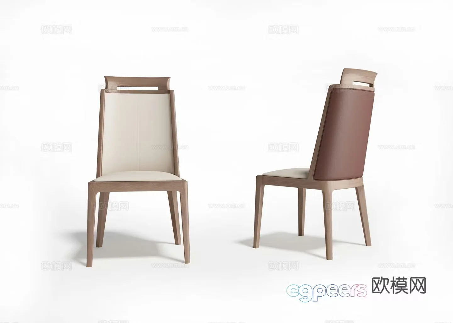 New Chinese dining chair 3D model