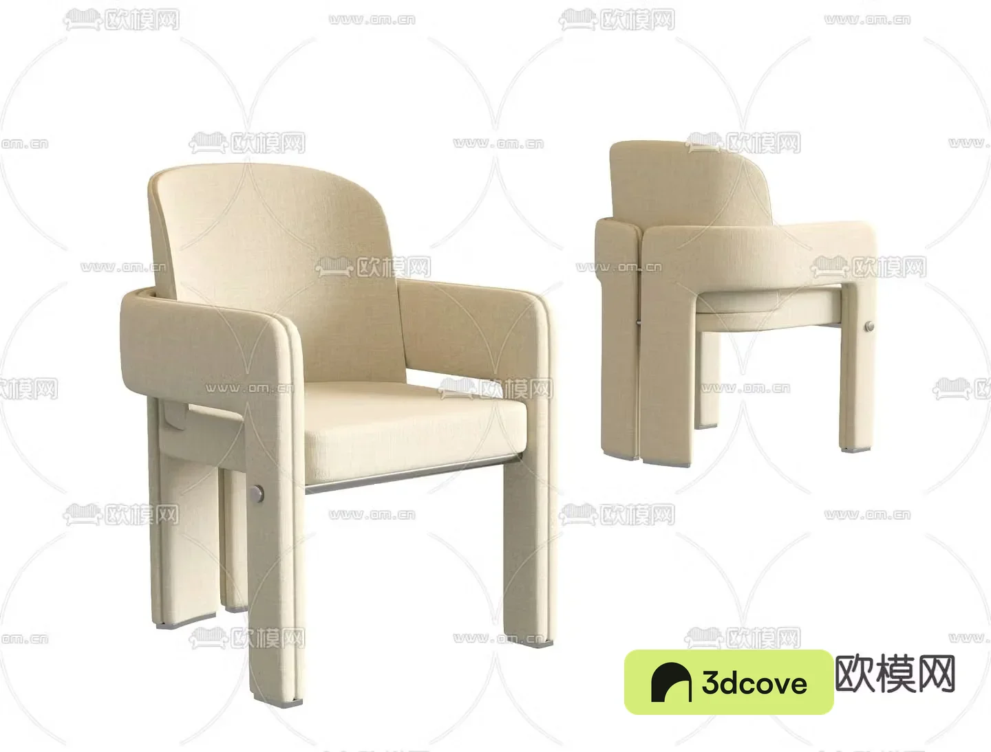 Cream style chair leisure chair