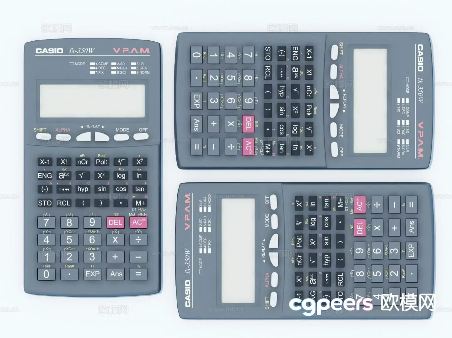 Modern calculator 3d model