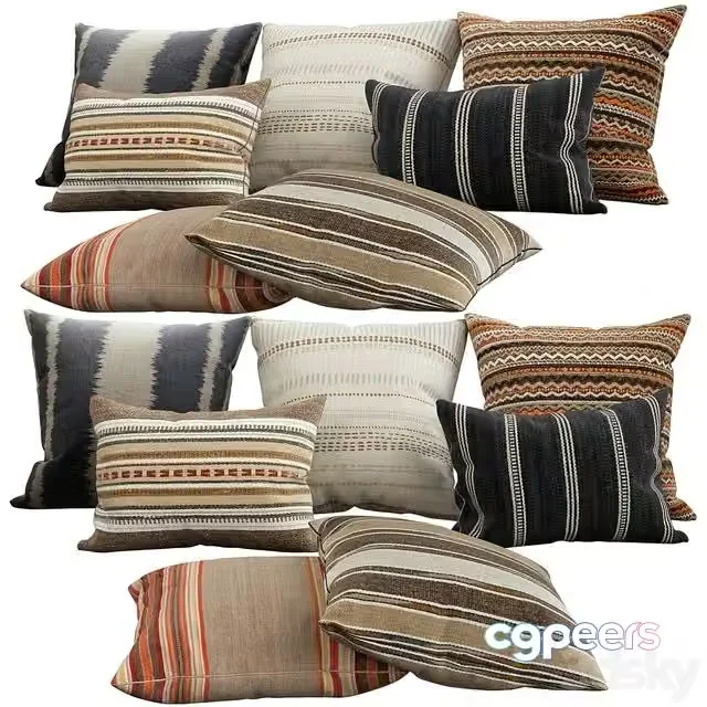 3ds Max Free – Decorative pillows (strip)