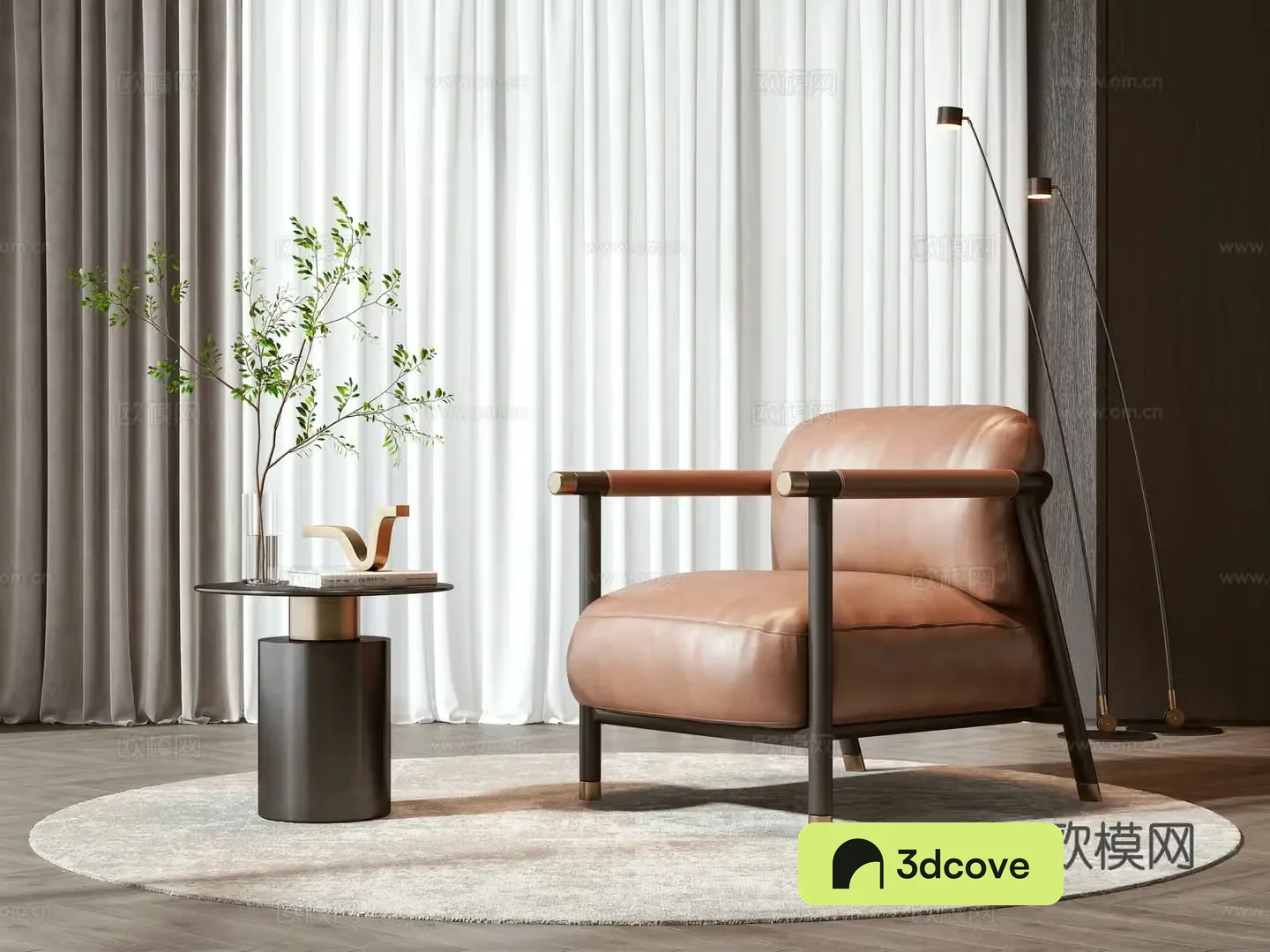 New Chinese casual chair coffee table combination
