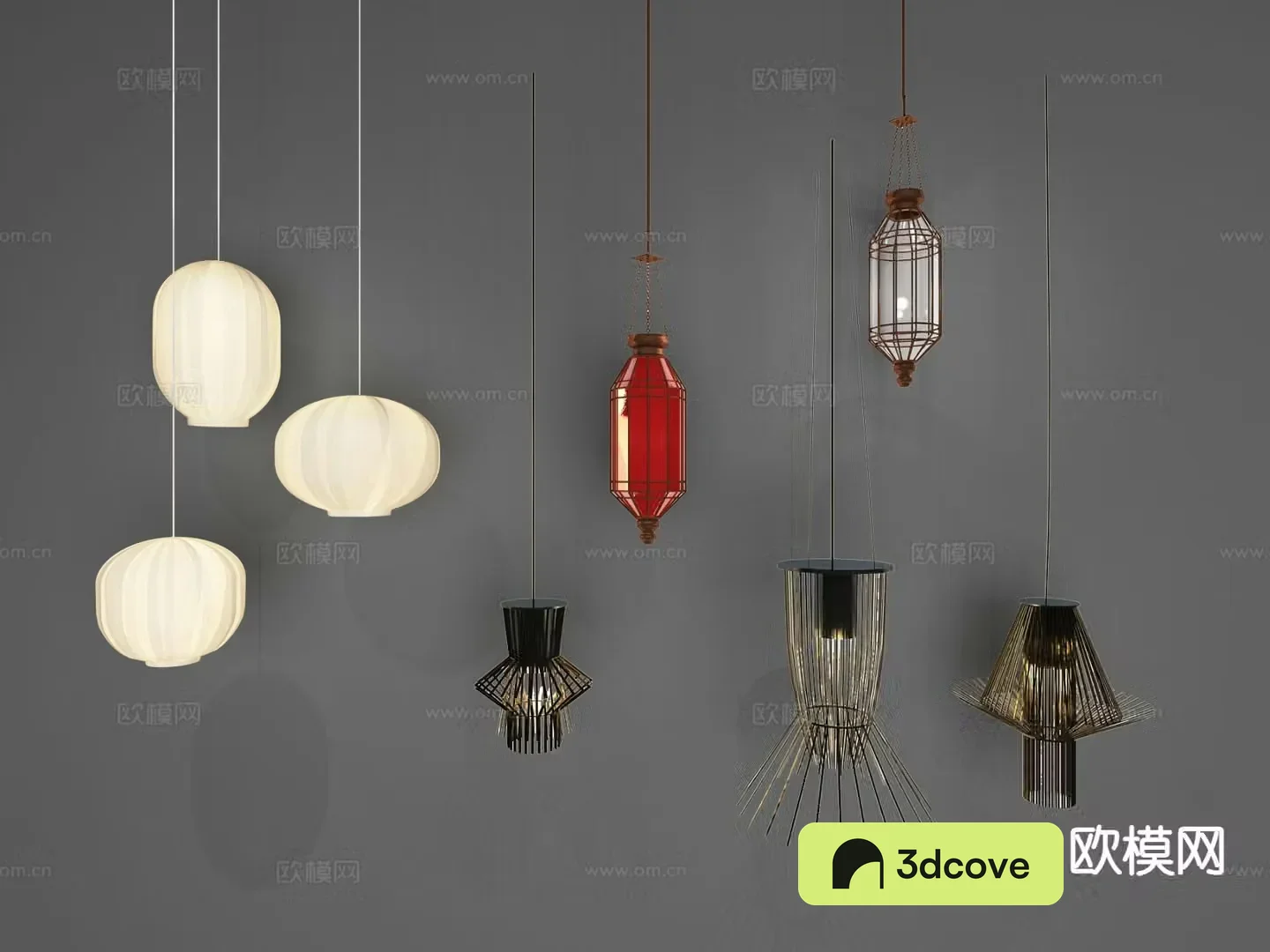 New Chinese style chandelier wooden small chandelier