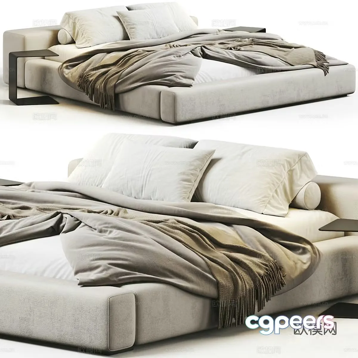 Lavsit Low Bed Casper 3d Model