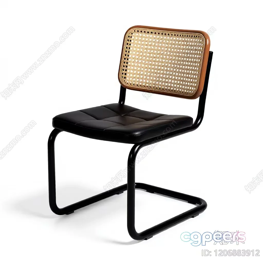 Modern Black Chair 3D Model – 12533 – VRAY Render