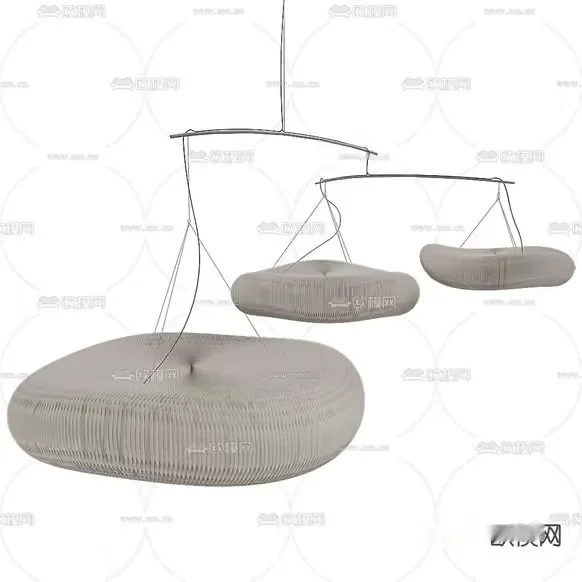 The Single Main Subject Is A Set Of Hanging Lamps 3D Model – 653 – VRAY Render