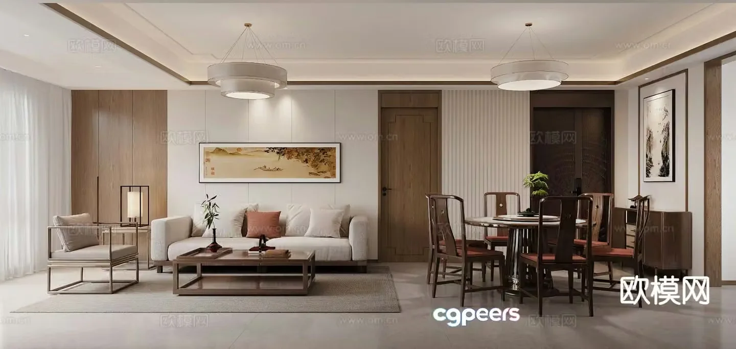 New Chinese restaurant 3D model