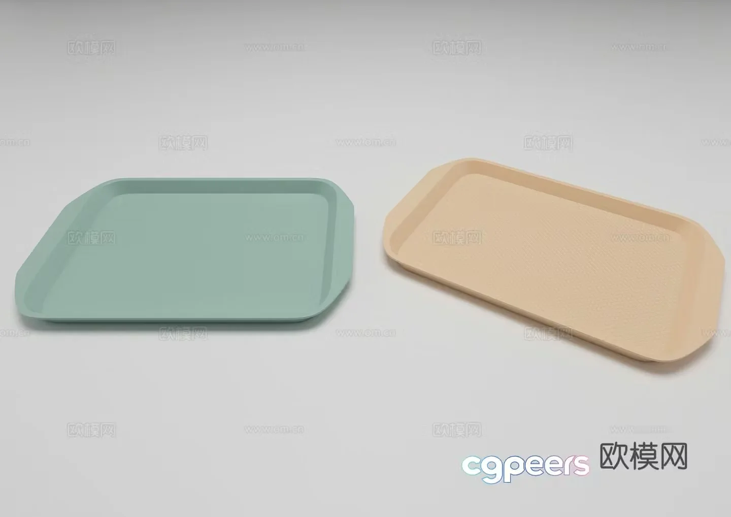 Tray dinner plate melamine dinner plate 3d model