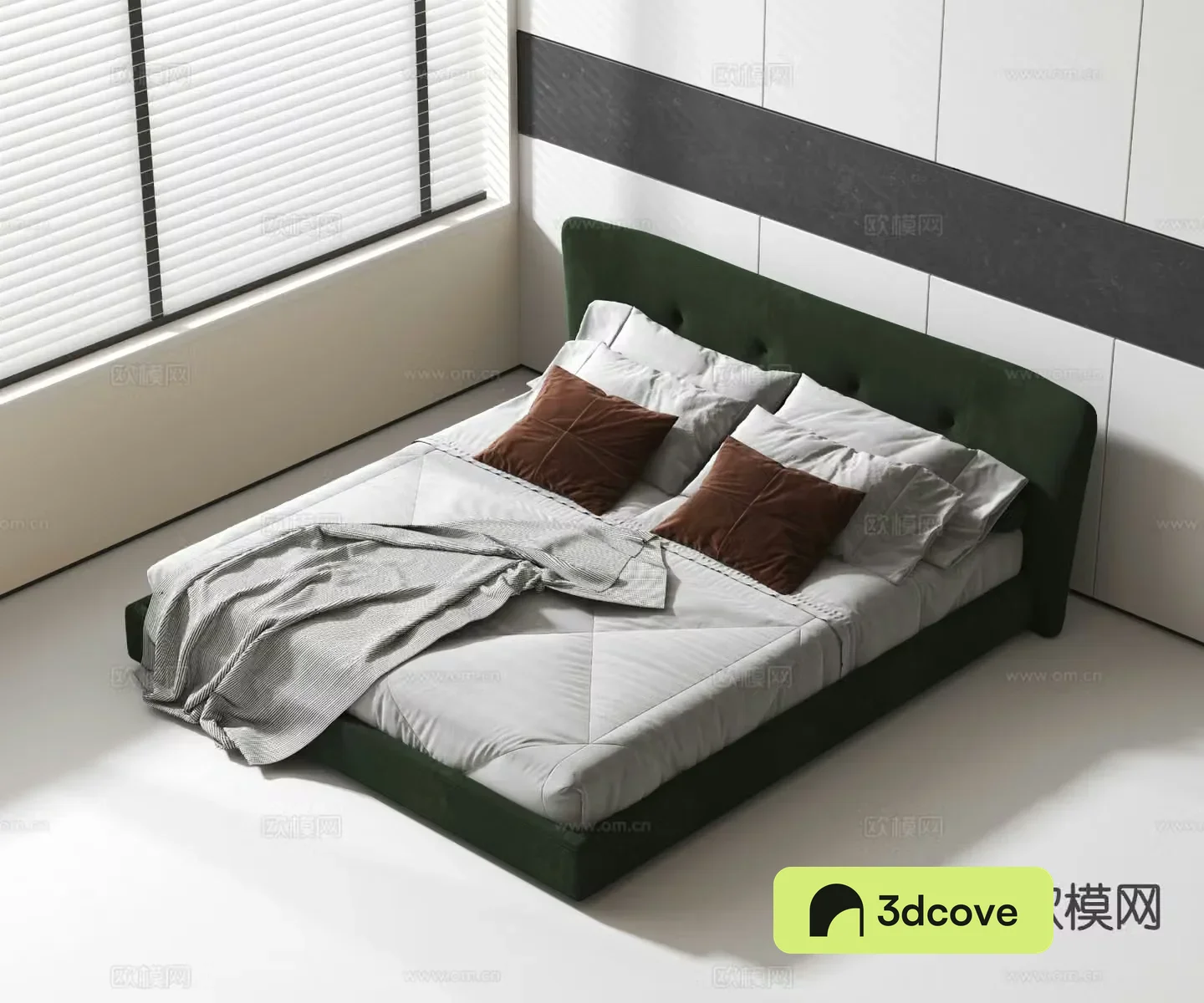 Modern double bed