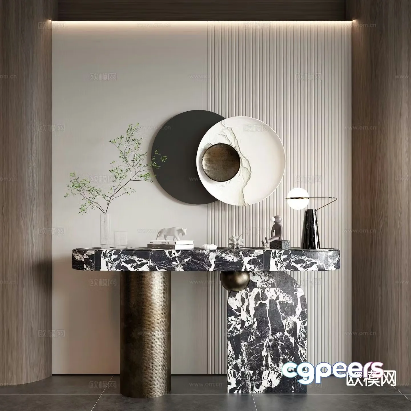 Modern end viewing platform 3D model