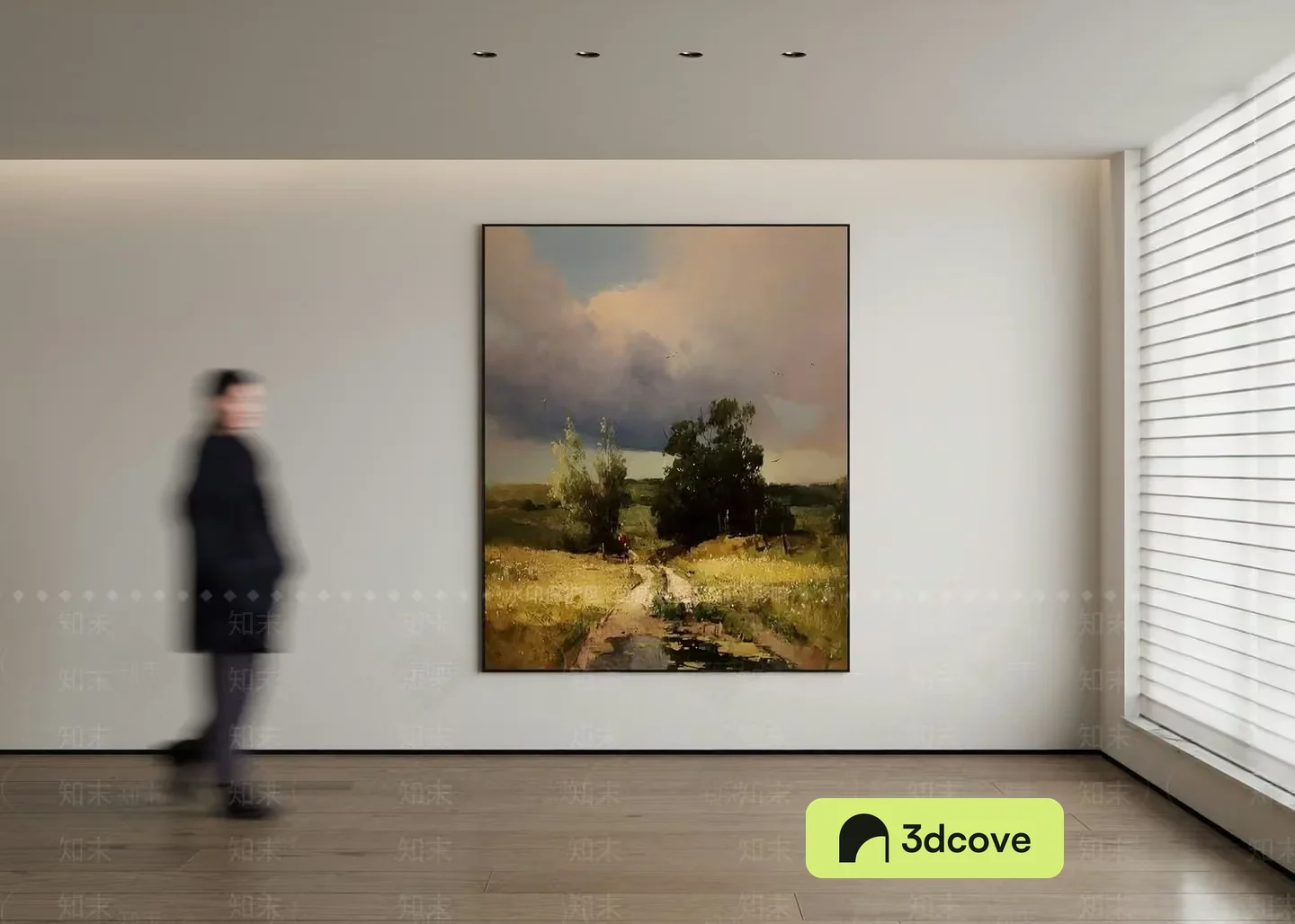 A Painting Of A Landscape