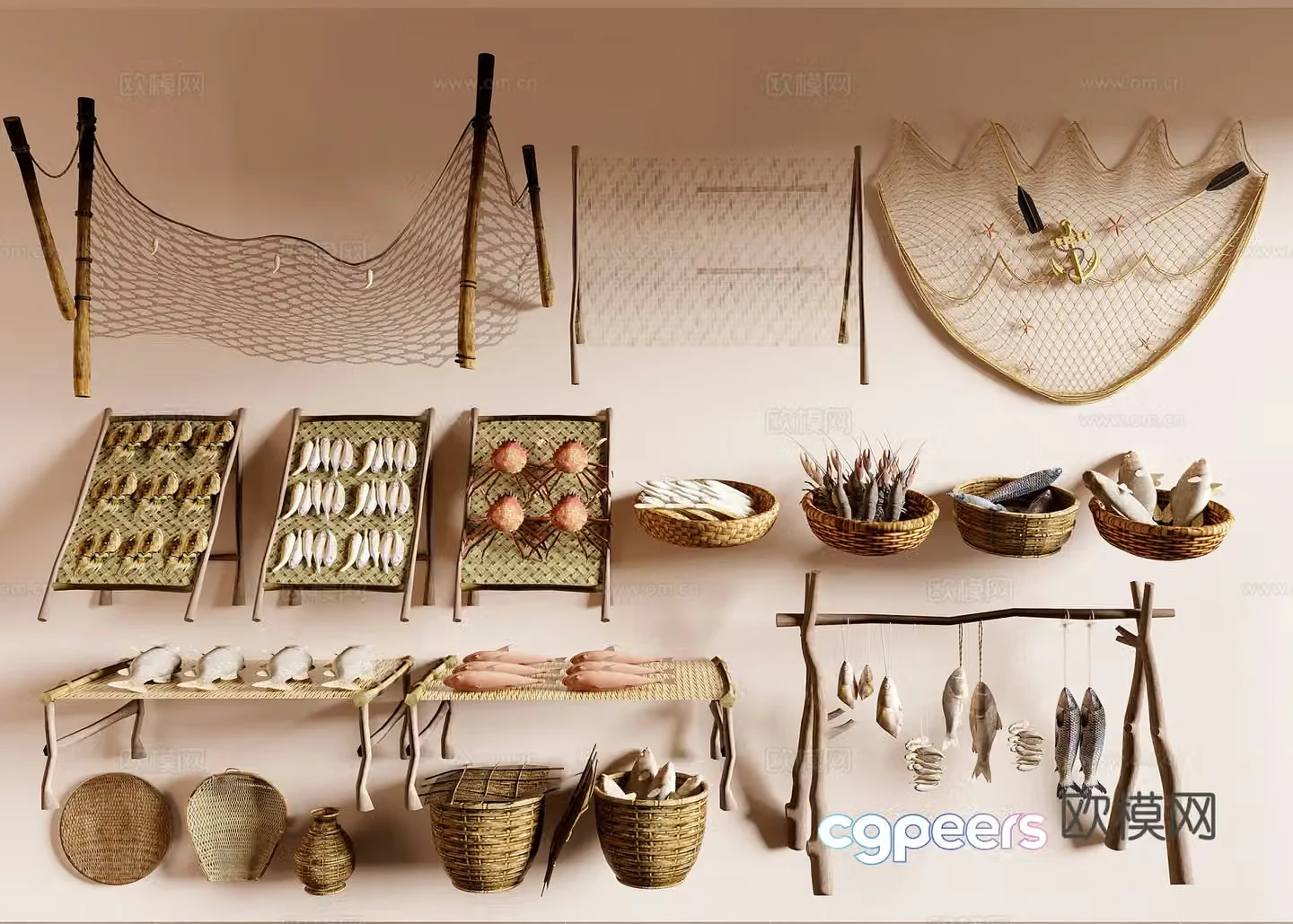 Fishing gear 3d model