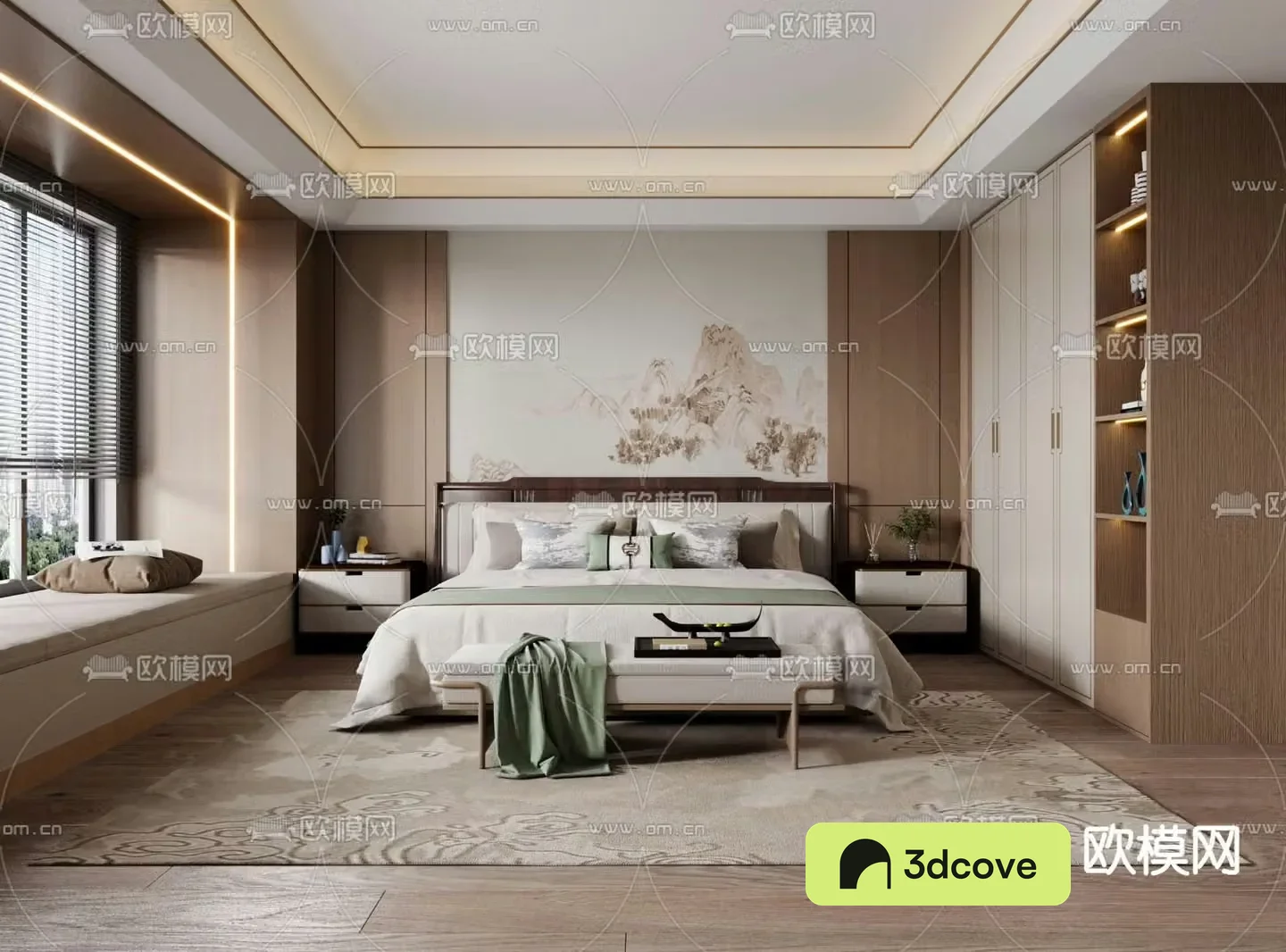 New Chinese style bedroom Master room