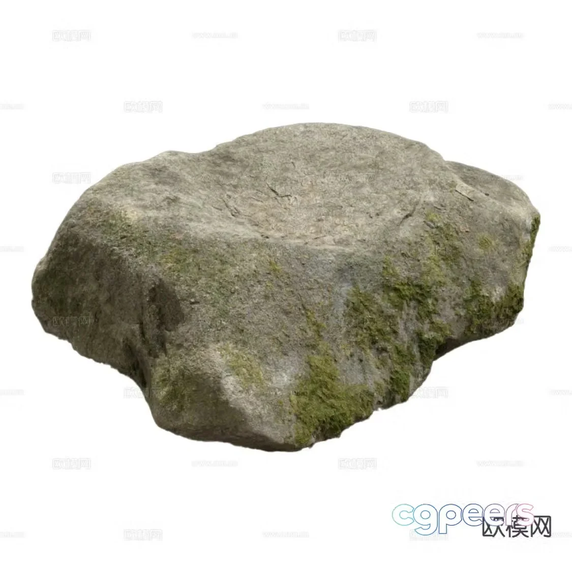 modern rock granite 3d model