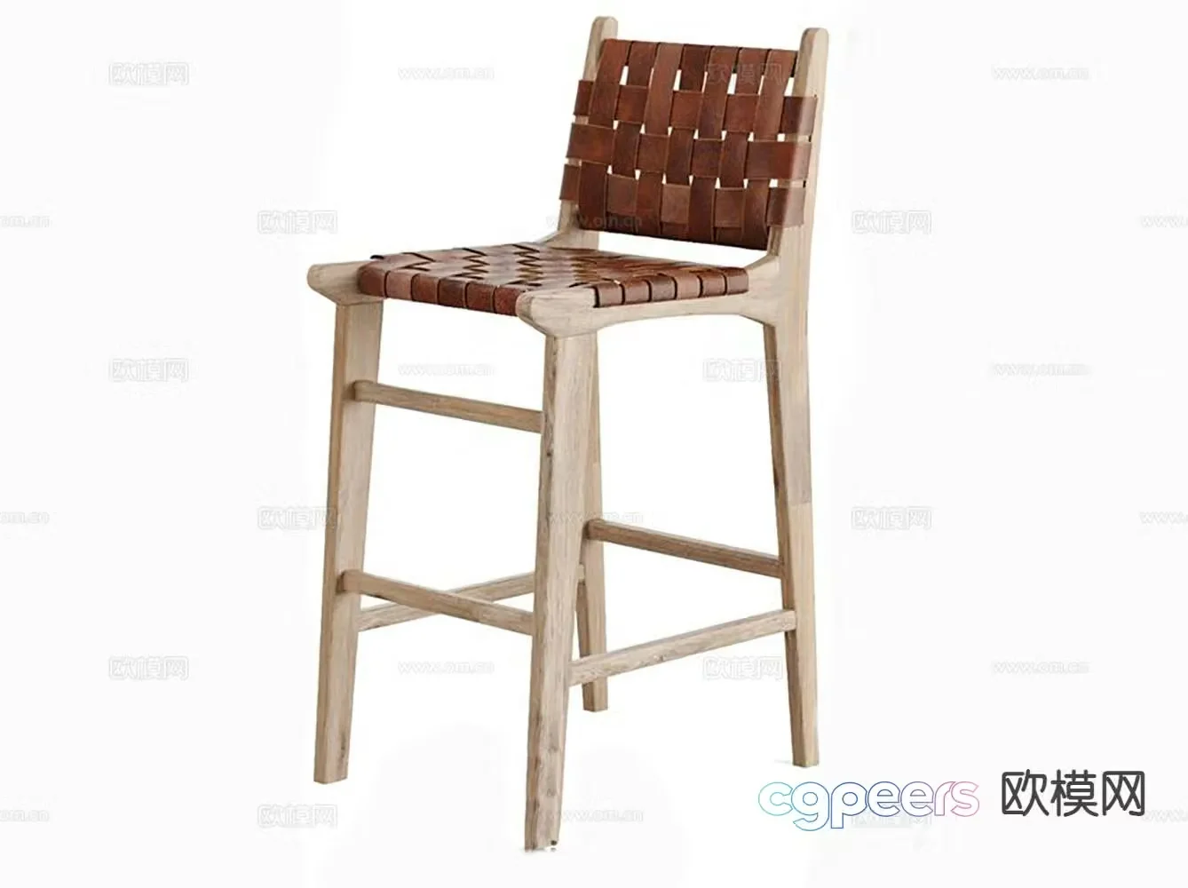 Wabi Sabi bar stool bar stool high stool 3d model