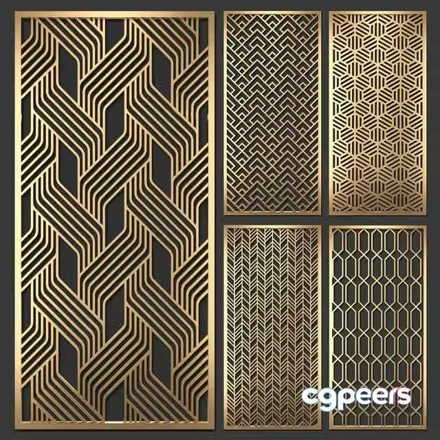 3ds Max Free – Decorative partition (several variants)