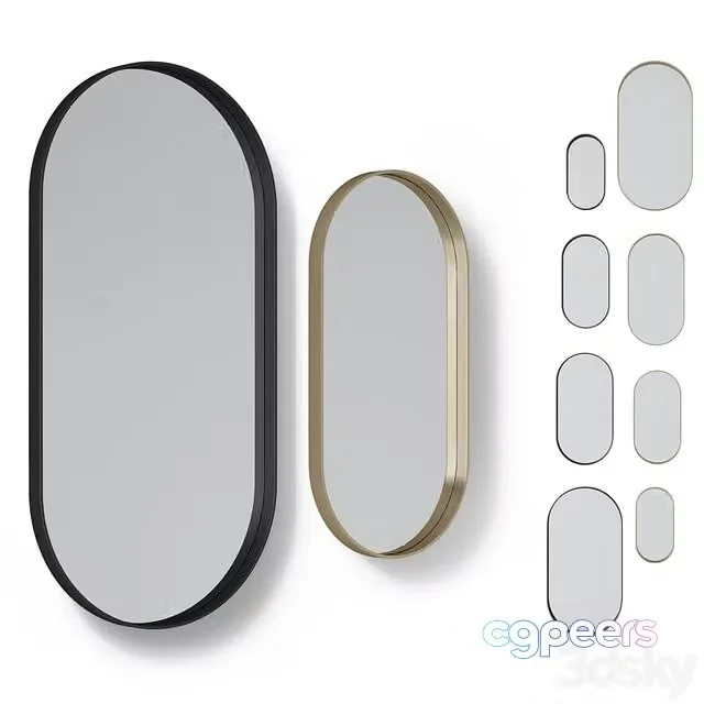 3ds Max Free – Mirror set 1 (2 colors, 4 sizes)