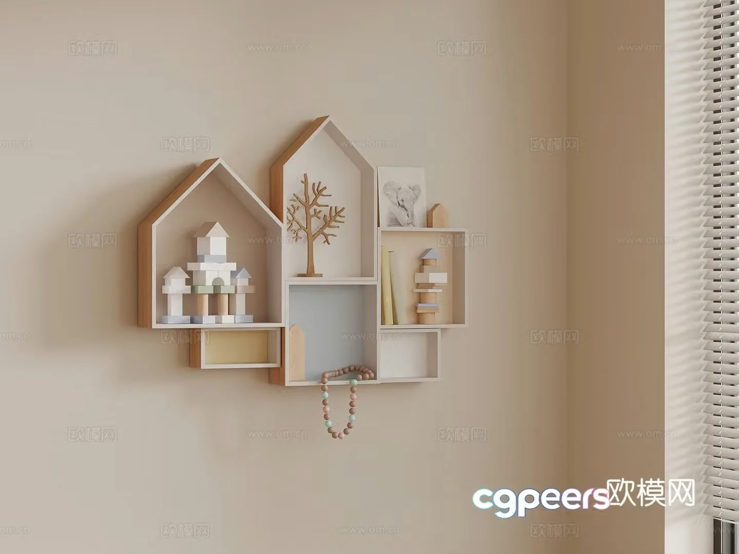 Modern wall ornament 3d model