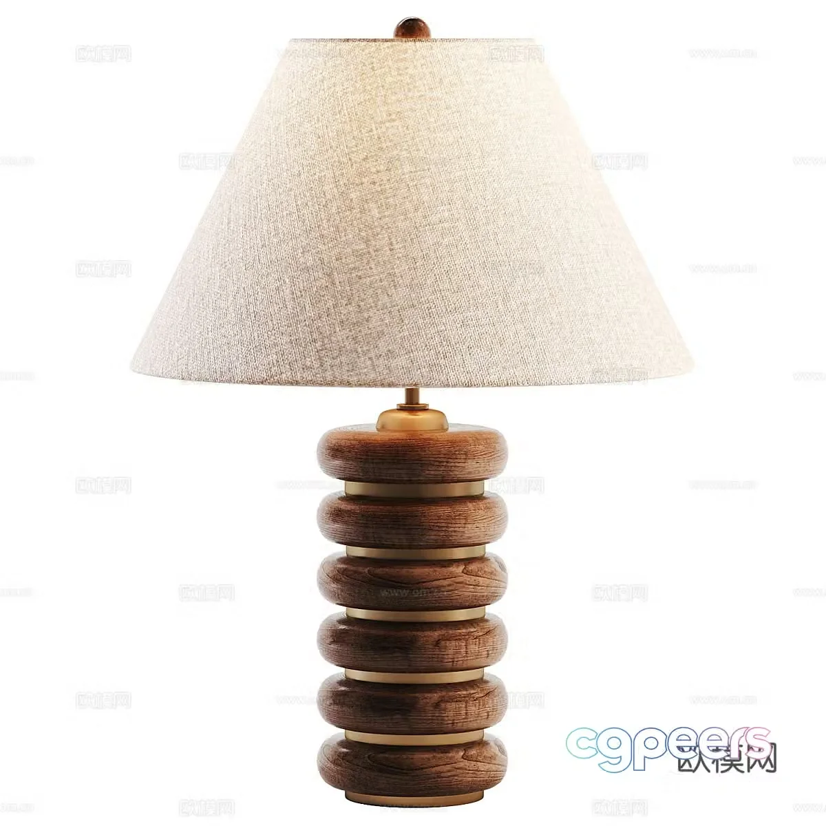 Middle style Greyson desk lamp 3d model