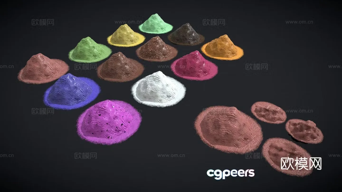 Toy Colored Sand Plasticine 3D Model