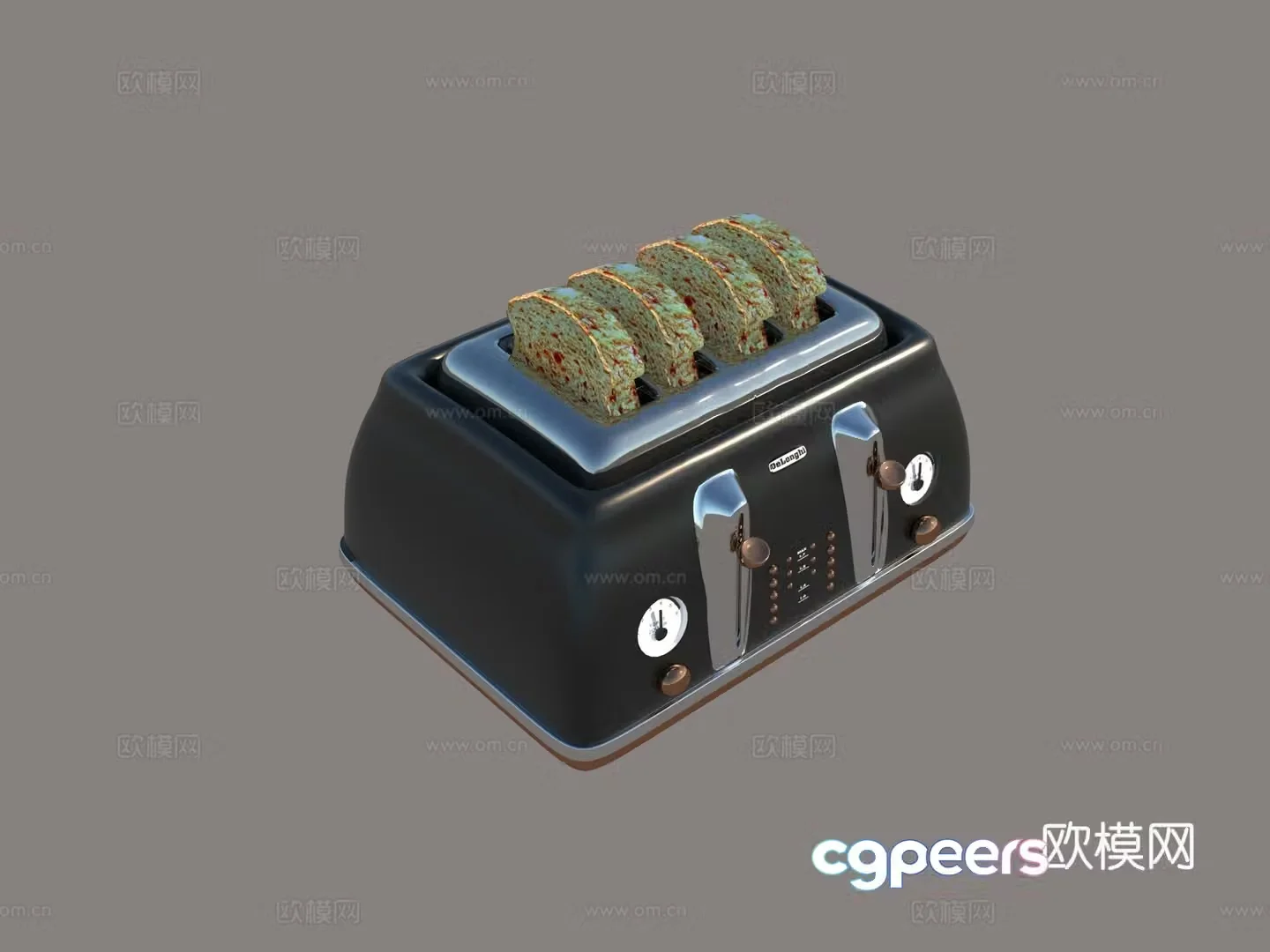 Modern toaster 3d model