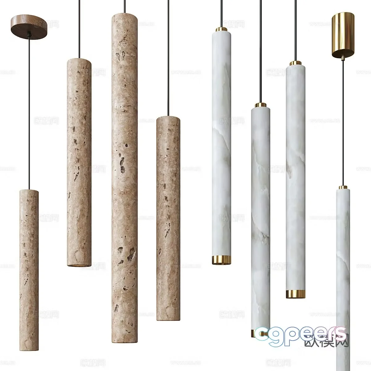 New Chinese style chandelier 3d model