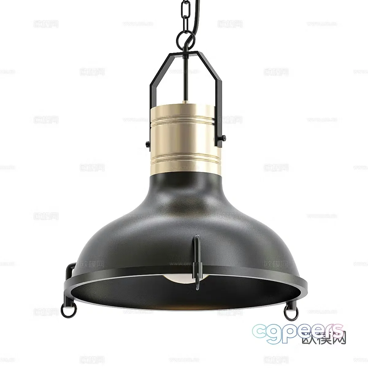 Industrial style chandeliers iron chandeliers metal chandeliers bar chandeliers bedside chandeliers restaurant chandeliers 3D model