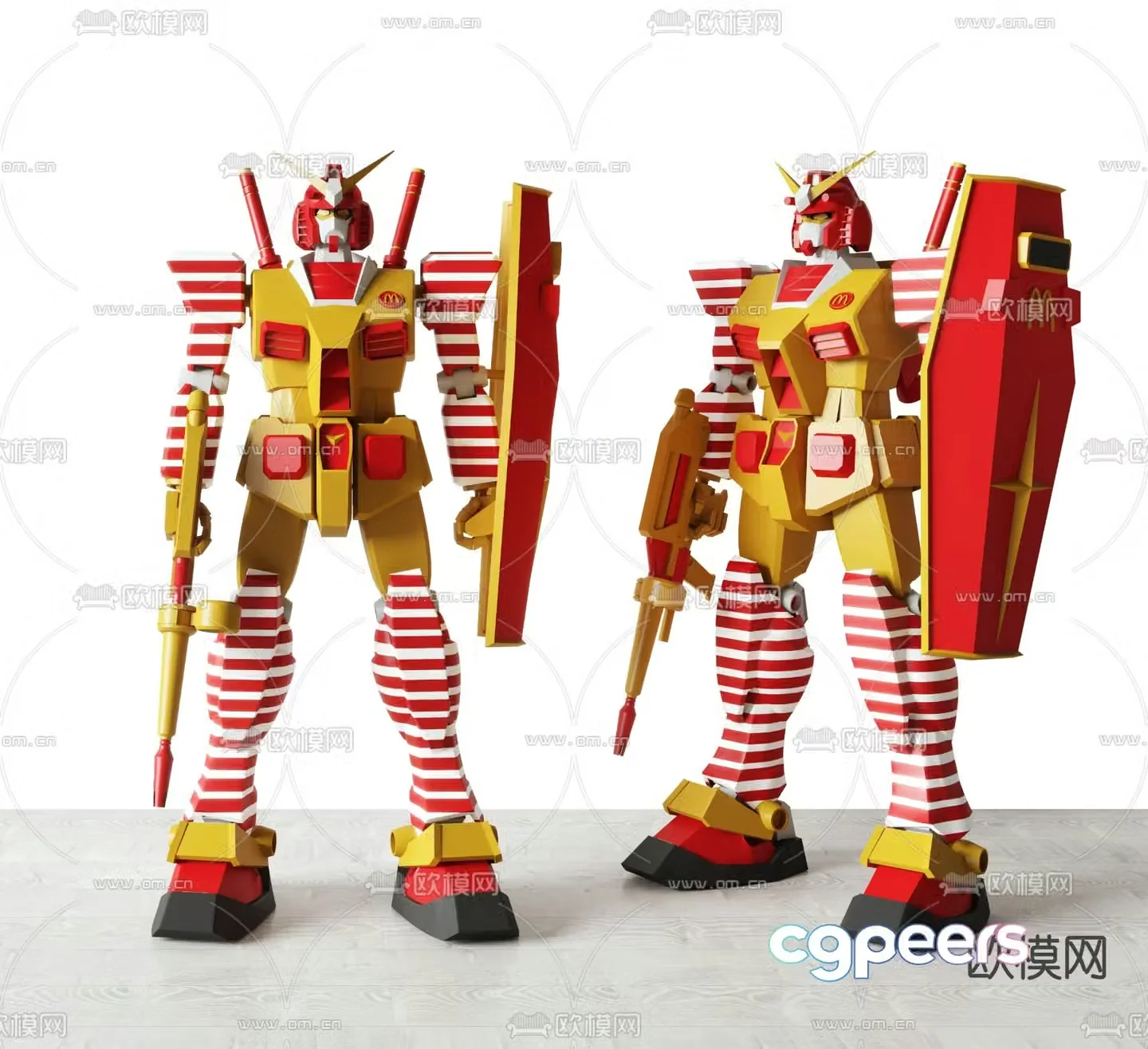 Yuanzu figure robot toy 3d model