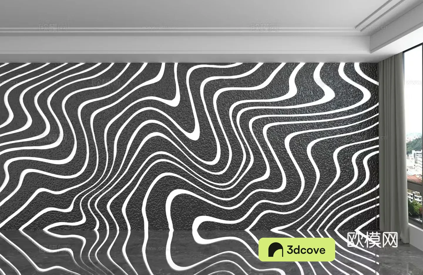 Modern background wall