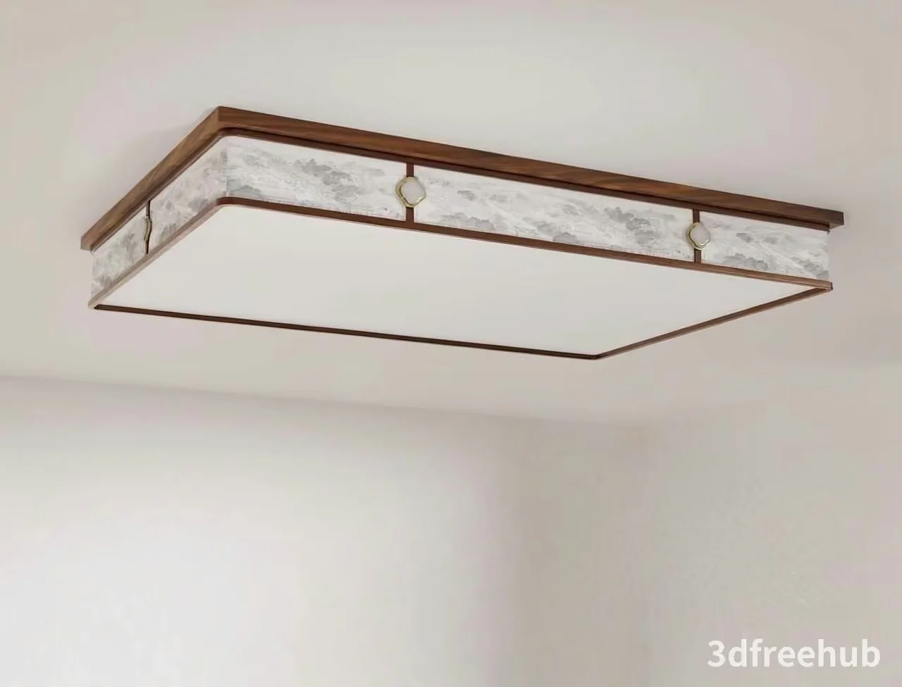 Gold Light Fixture 3D Model – 20256 – VRAY Render