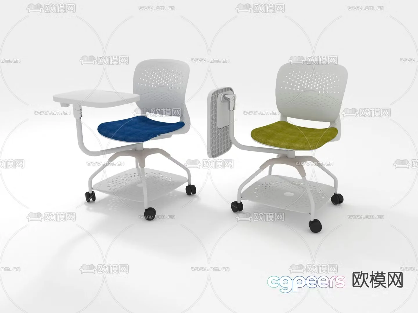 Teaching chair training chair conference chair 3d model