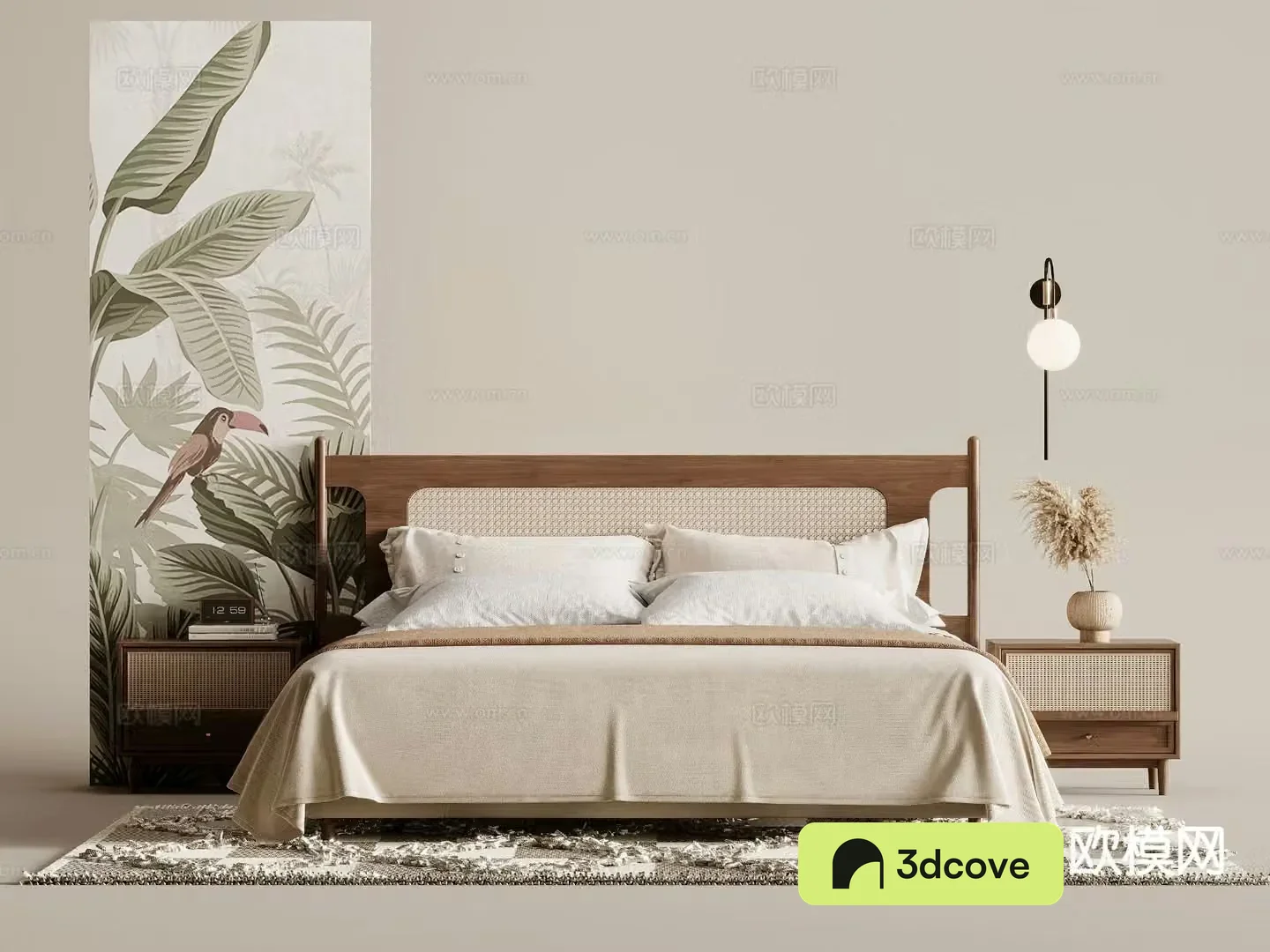 Medieval style double bed