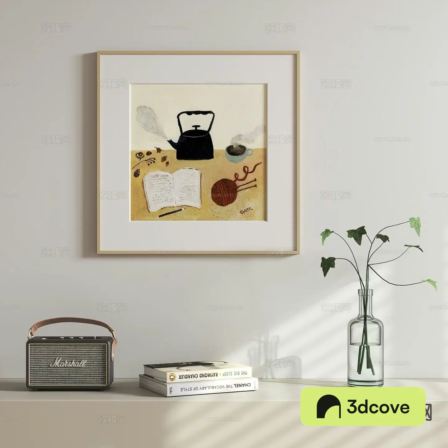 Modern cartoon hanging painting oil painting