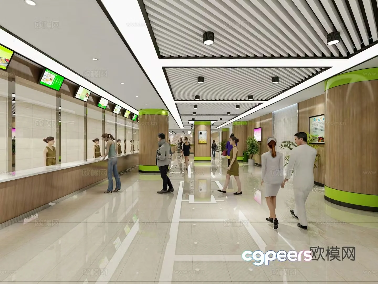 Staff canteen Staff canteen 3D model