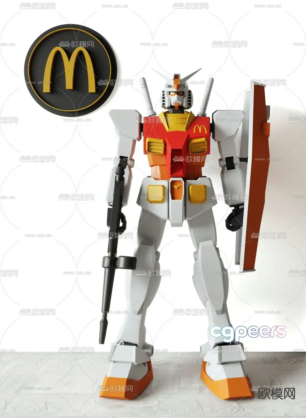 Yuanzu figure robot toy 3d model