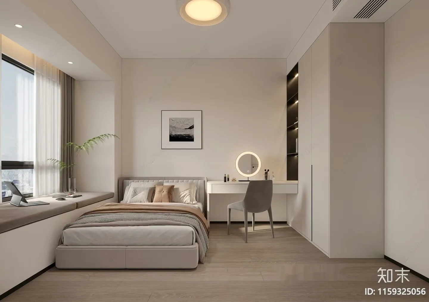 Modern Bedroom Design 3D Model – 23142 – VRAY Render