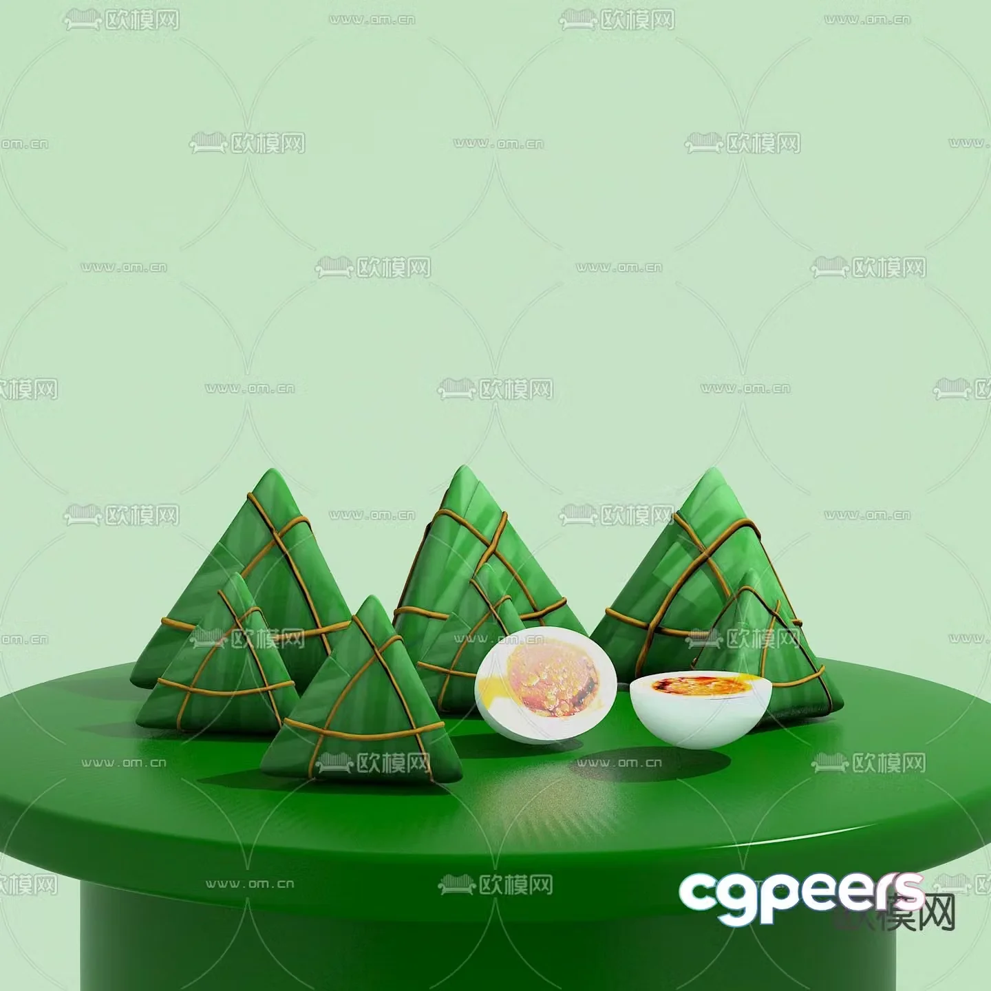 Food Zongzi 3d model