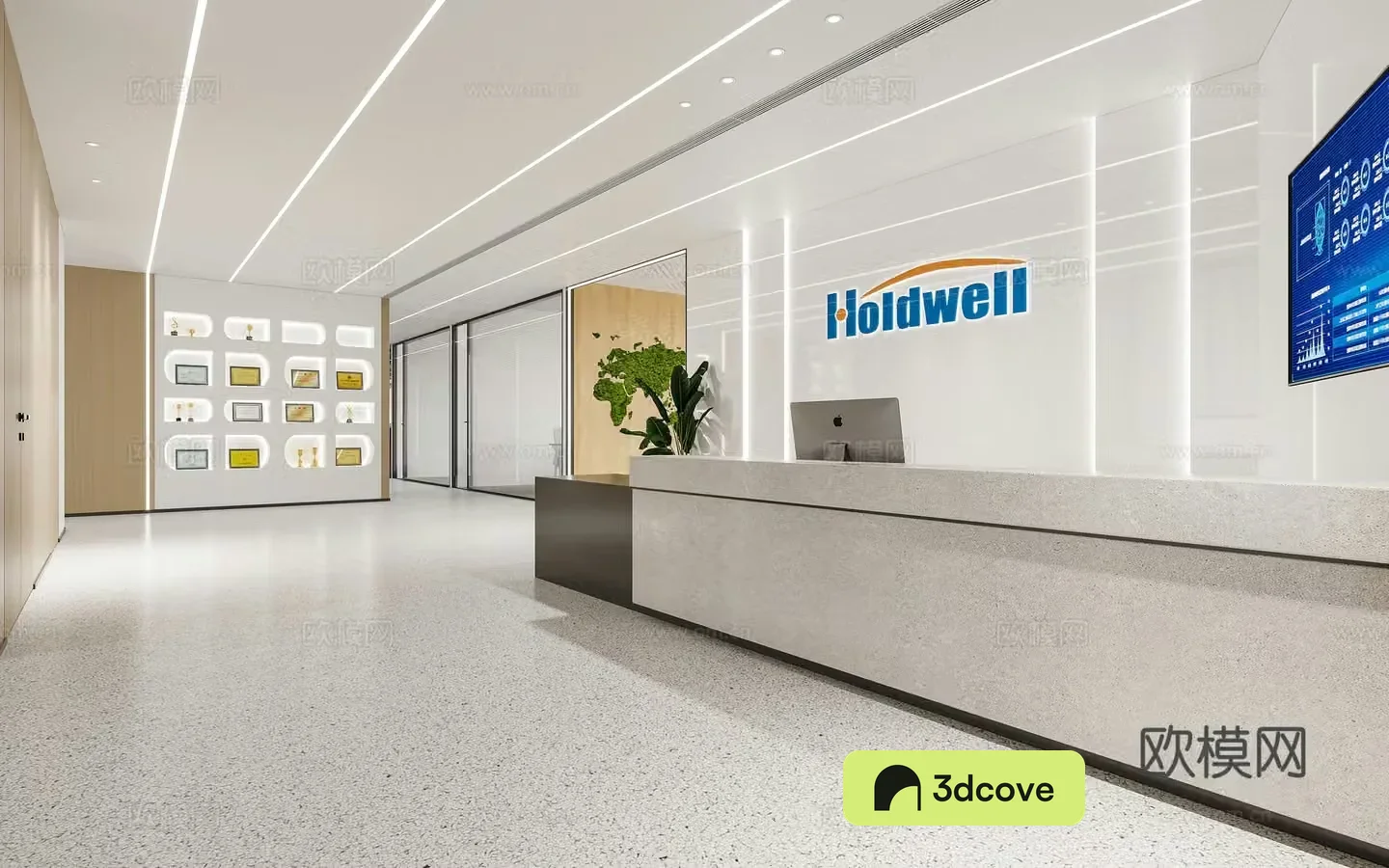Modern company front desk