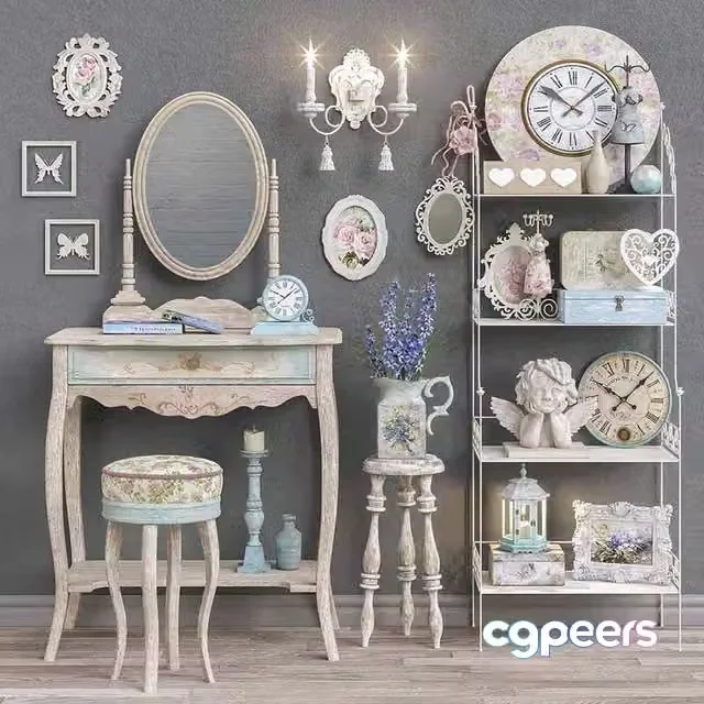 3ds Max Free – Decorative set Provence 10
