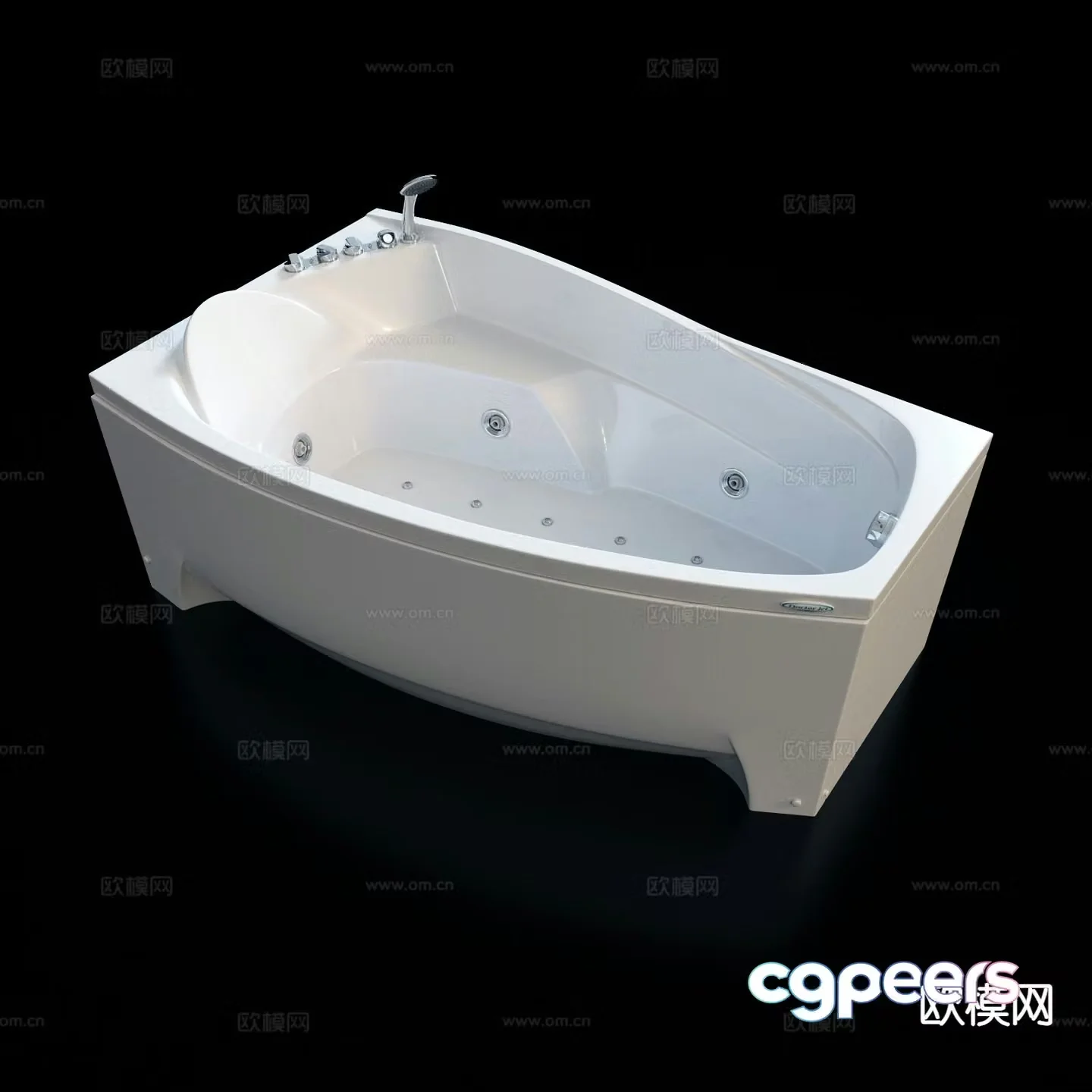 Modern bathtub 3d model